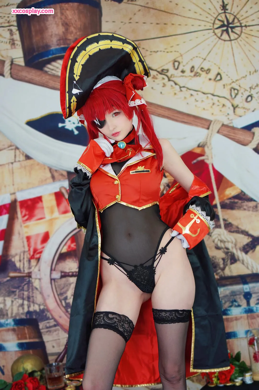 Hidori as Houshou Marine: Sultry Pirate Captain